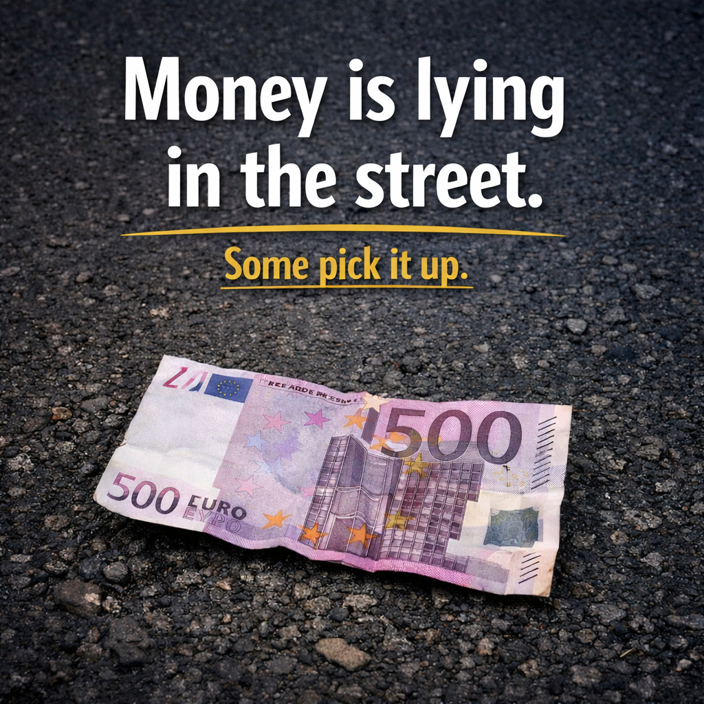 Money Lies on the Street. Some Pick It Up.