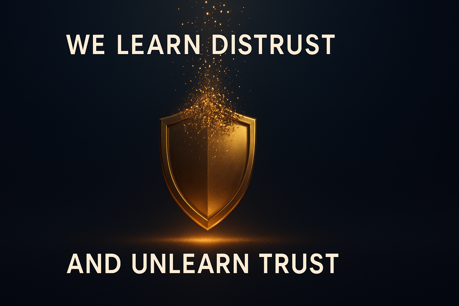 We Learn Distrust and Unlearn Trust