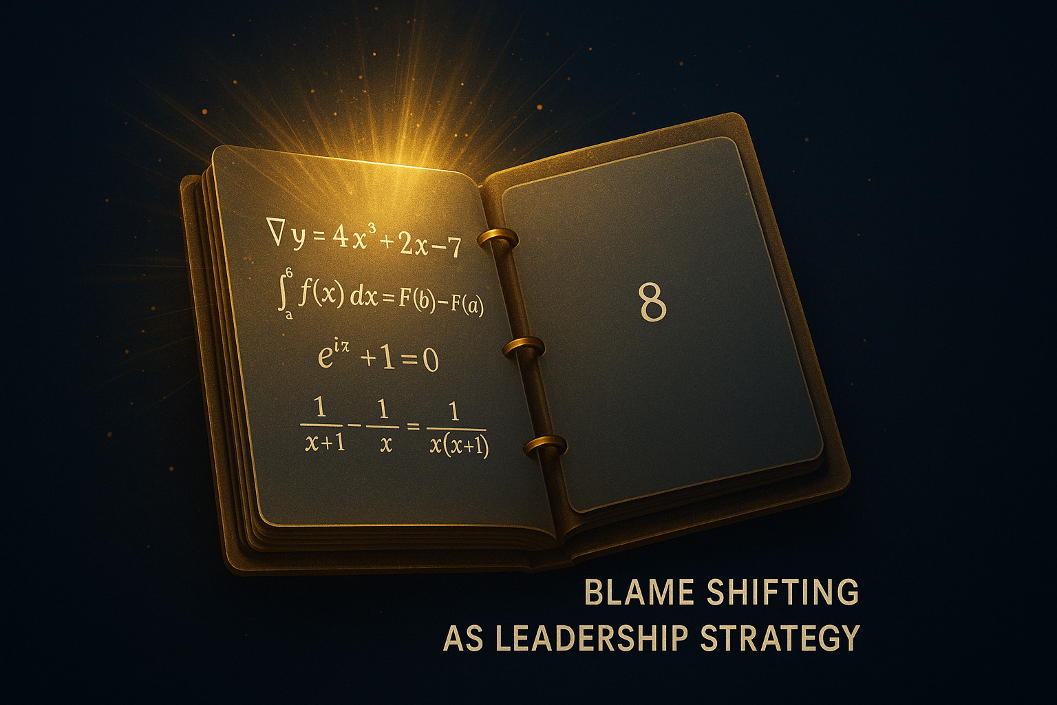 Blame Shifting as Leadership Strategy: Why Toxic Managers Get Promoted