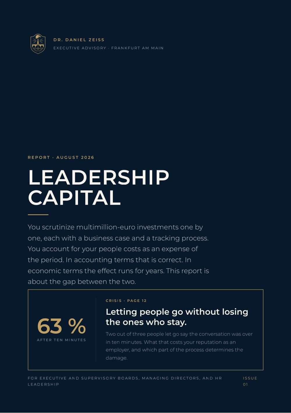 Report cover: Leadership Capital